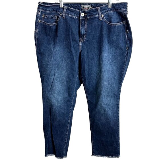 Torrid FeelTheFit Crop Boyfriend Vintage Stretch Jeans Size 20 - Picture 5 of 13